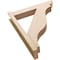 Ekena Millwork 6-in W x 30-in D x 36-in H Funston Slat Rough Cedar Woodgrain TimberThane Outlooker, Primed Tan OUTUR060X30X36FST24RCPR - alternate 5